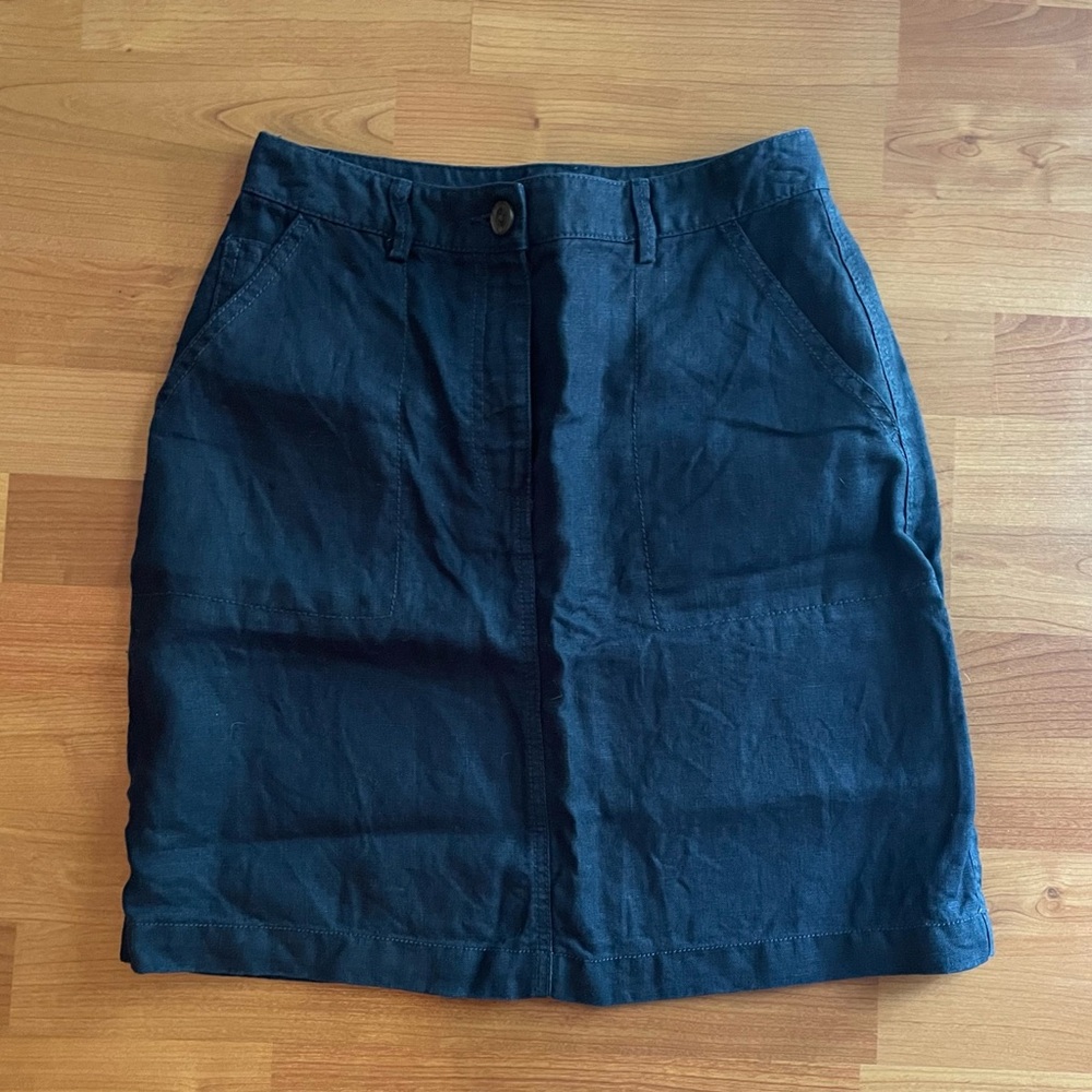 LL Bean Linen Skirt